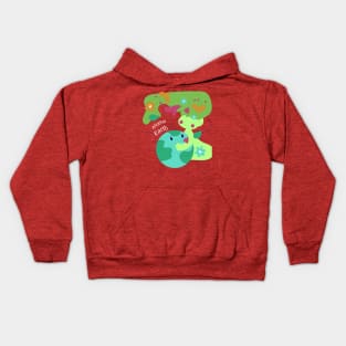 Mother Earth Love Design Kids Hoodie